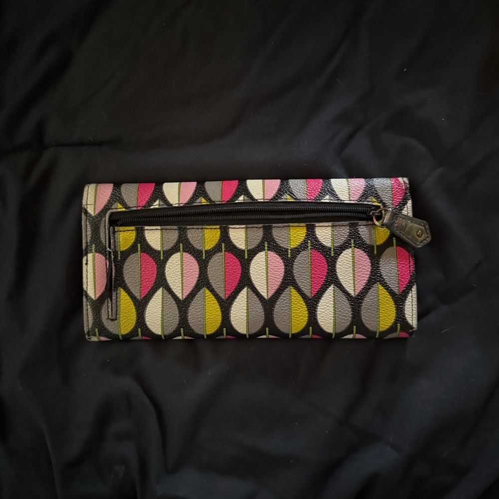 Vera Bradley RETIRED Moon Beams Trifold Wallet - Picture 3 of 3